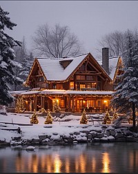 Christmas cabin